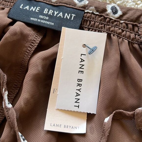 NWT Lane Bryant Swing Flutter-Sleeve Popover Blouse 18/20 - Picture 8 of 9